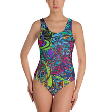 Load image into Gallery viewer, MELODY OF A MUSE One-Piece Custom Printed Swimsuit