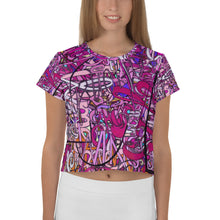 Load image into Gallery viewer, LOVE: IN PINK Crop Tee