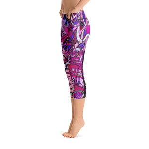 LOVE: IN PINK Capri Leggings