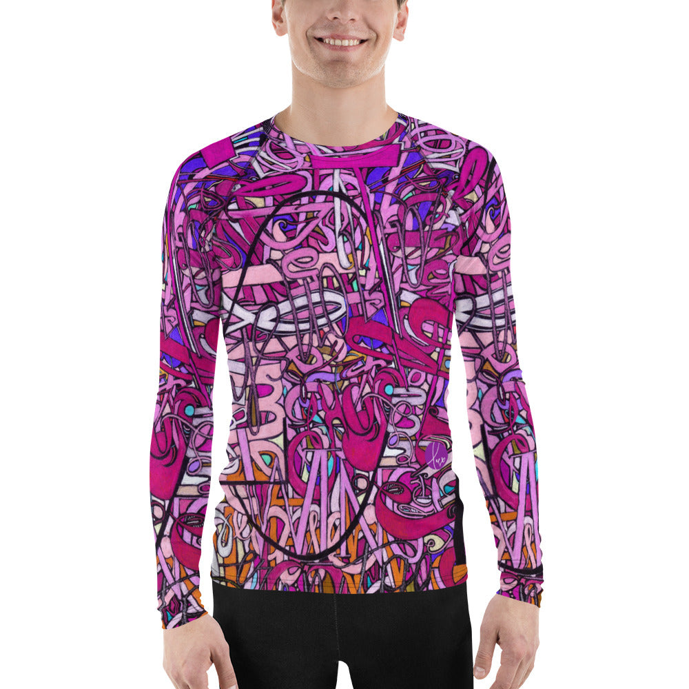 LOVE: IN PINK Men's Rash Guard