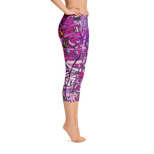 LOVE: IN PINK Capri Leggings