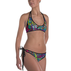 MELODY OF A MUSE Custom Printed Bikini