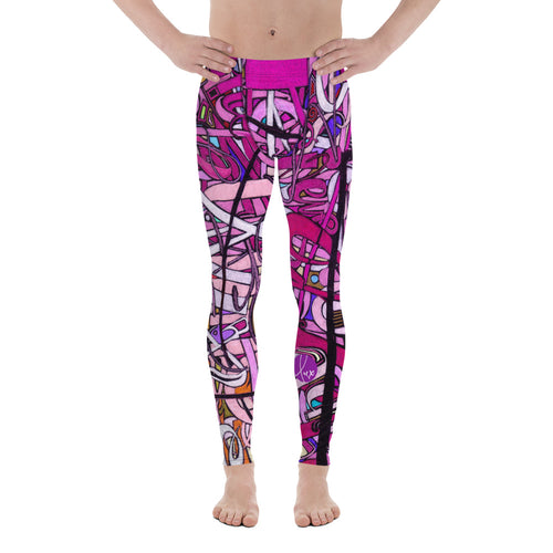 LOVE: IN PINK Men's Leggings