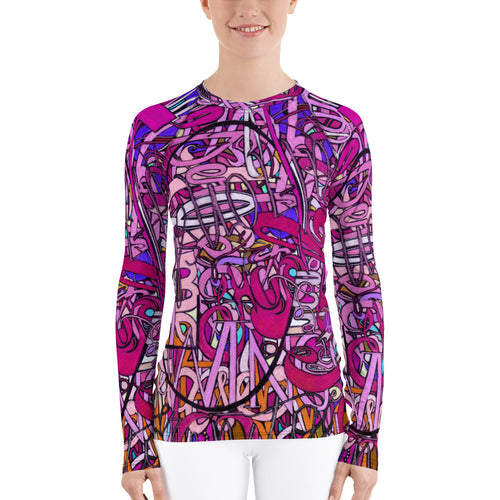 LOVE: IN PINK Women's Rash Guard