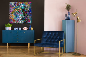 CARNELIAN BLUE Canvas Statement Print