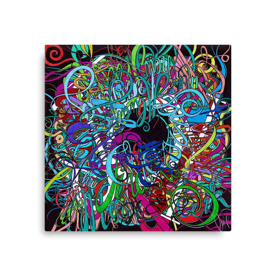 JOY Canvas Statement Print