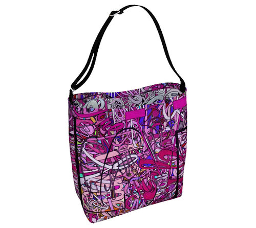 LOVE: IN PINK Neoprene Hobo Bag
