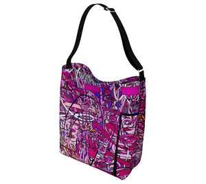 LOVE: IN PINK Neoprene Hobo Bag