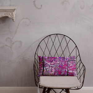 LOVE: IN PINK Rectangle Accent Throw Pillow