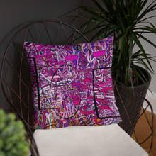 Load image into Gallery viewer, LOVE: IN PINK Square Accent Throw Pillow