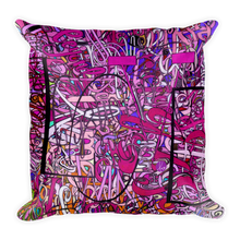 Load image into Gallery viewer, LOVE: IN PINK Square Accent Throw Pillow